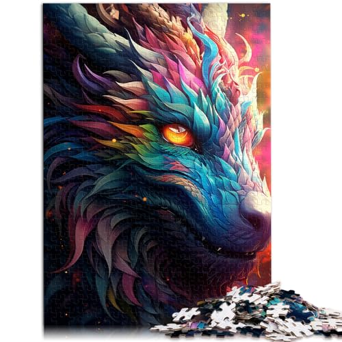Puzzle für Erwachsene 1000 Teile Fantasiedrache Spielzeug Lernspiele Stressabbau 19,7 x 29,5 Zoll Weihnachtsgeburtstagsgeschenk von SYUNFEI