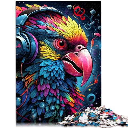 Puzzle für Erwachsene 1000 Teile Tiere Vögel Papageien Unmögliches Puzzle 19,7 Zoll x 29,5 Zoll Weihnachtswunschliste mit Weihnachtsmann von SYUNFEI