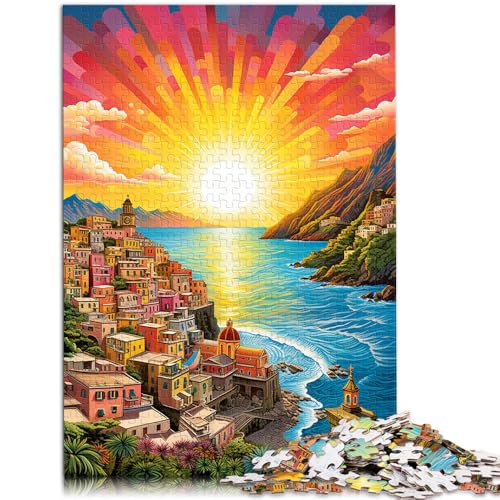 Puzzle für Erwachsene, 1000 Teile, Amalfiküste, farbenfroh, Lernspiele, Heimdekoration, Puzzle, Geschenkideen,38x52cm Puzzle für Erwachsene, 1000 Teile, Amalfiküste, farbenfroh, Lernspiele, Heimdekoration, Puzzle, Geschenkideen,38x52cm von SYUNFEI