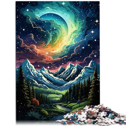 2000-teiliges Puzzle für Erwachsene, Aurora Mountain, als Puzzle-Geschenk, zum Stressabbau, schwierige Herausforderung, 70 x 100 cm, für Teenager ab 14 Jahren 2000-teiliges Puzzle für Erwachsene, Aurora Mountain, als Puzzle-Geschenk, zum Stressabbau, schwierige Herausforderung, 70 x 100 cm, für Teenager ab 14 Jahren von SYUNFEI
