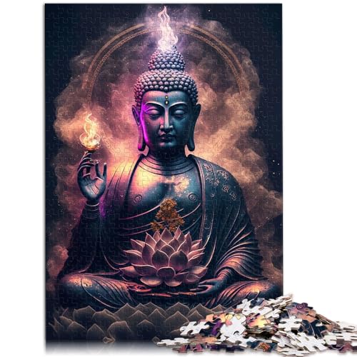 1000-teiliges Puzzle für Erwachsene, Buddha, Lernspiele für Zuhause, DIY-Spielzeug, Lernspiel für Geburtstag, Weihnachten, 14,96 x 20,47 Zoll von SYUNFEI