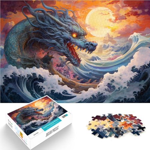 Puzzle für Erwachsene, 1000 Teile, farbenfrohes Drachen-Denkspiel, ganze Familie, 14,96 x 20,47 Zoll Puzzle für Erwachsene, 1000 Teile, farbenfrohes Drachen-Denkspiel, ganze Familie, 14,96 x 20,47 Zoll von SYUNFEI