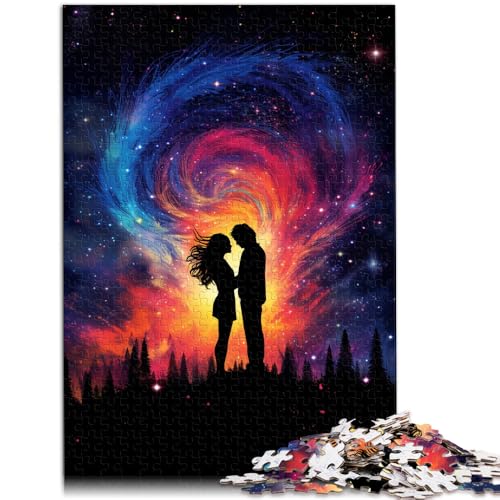 Puzzle 1000 Teile für Erwachsene Paar unter dem Sternenhimmel Lernspiel Herausforderung Spielzeug Wichtelgeschenke 19,7 x 29,5 Zoll von SYUNFEI