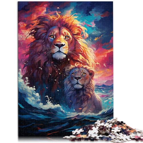 Puzzle für Erwachsene, 1000 Teile, Löwen-Denkspiel, ganze Familie, 50 x 75 cm, für Teenager ab 14 Jahren Puzzle für Erwachsene, 1000 Teile, Löwen-Denkspiel, ganze Familie, 50 x 75 cm, für Teenager ab 14 Jahren von SYUNFEI