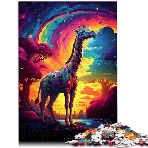 1000-teiliges Puzzle für Erwachsene, Bunte Giraffe, Lernspiel, Herausforderung, Spielzeug, lustiges Geschenk,38x52cm, für Teenager ab 14 Jahren 1000-teiliges Puzzle für Erwachsene, Bunte Giraffe, Lernspiel, Herausforderung, Spielzeug, lustiges Geschenk,38x52cm, für Teenager ab 14 Jahren von SYUNFEI