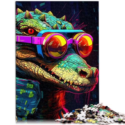 Puzzle für Erwachsene, 1000 Teile, Nilkrokodil, Lernpuzzle, Wichtelgeschenke,50x75cm, für Teenager ab 14 Jahren von SYUNFEI