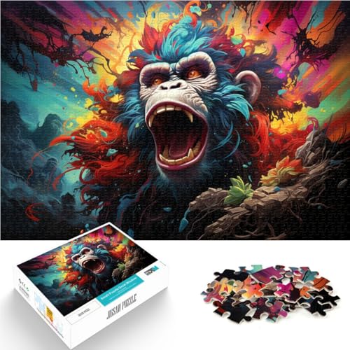 Puzzle 2000 Teile für Erwachsene, Orang-Utan-Denkspiel, Spaß bei Heimaktivitäten, Geburtstagsgeschenk, Reisegeschenk, 27,56 x 39,37 Zoll von SYUNFEI