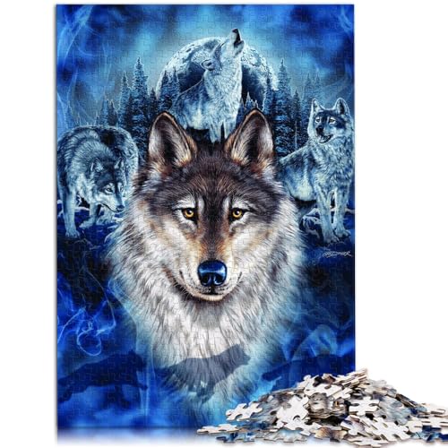 Puzzle mit 1000 Teilen für Erwachsene, Wolf-Denkspiel, jedes Teil ist einzigartig – anspruchsvolles Familienspiel, 26x38cm, geeignet für Kinder und Jugendliche ab 14 Jahren Puzzle mit 1000 Teilen für Erwachsene, Wolf-Denkspiel, jedes Teil ist einzigartig – anspruchsvolles Familienspiel, 26x38cm, geeignet für Kinder und Jugendliche ab 14 Jahren von SYUNFEI