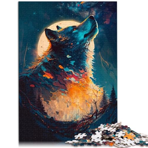 2000-teiliges Puzzle für Erwachsene, Wolf-Puzzle, fantasievolle Bilder, 27,56 x 39,37 Zoll, Eltern-Kind-Interaktion von SYUNFEI