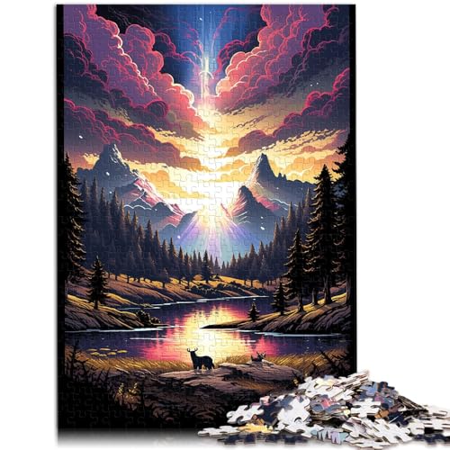 Puzzle für Erwachsene, 1000 Teile, Yellowstone-Nationalpark, USA, Lernspiel, Herausforderungsspielzeug, Gedächtnisverbesserung, 50 x 75 cm von SYUNFEI