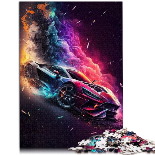 Puzzle für Erwachsene mit 1000 Teilen, „A Burst of Color on Wheels“, Denkspiel, 38x52 cm. Trainieren Sie Ihr Gehirn und Ihre Hände. von SYUNFEI