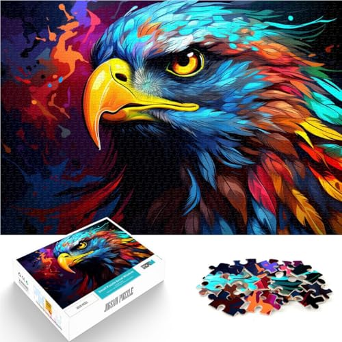 1000-teiliges Puzzle für Erwachsene, Adlerkunst, Lernspiele, Heimdekorationspuzzle, Weihnachtspuzzle, Geschenke, 19,7 x 29,5 Zoll, für 14-Jährige 1000-teiliges Puzzle für Erwachsene, Adlerkunst, Lernspiele, Heimdekorationspuzzle, Weihnachtspuzzle, Geschenke, 19,7 x 29,5 Zoll, für 14-Jährige von SYUNFEI
