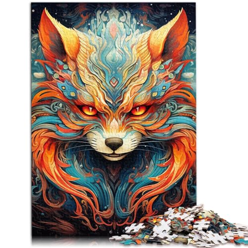 Puzzle für Erwachsene, 1000 Teile, Art Fox, Denkspiel, Spaß bei Heimaktivitäten, Geburtstagsgeschenk, Reisegeschenk, 10,27 x 14,96 Zoll Puzzle für Erwachsene, 1000 Teile, Art Fox, Denkspiel, Spaß bei Heimaktivitäten, Geburtstagsgeschenk, Reisegeschenk, 10,27 x 14,96 Zoll von SYUNFEI