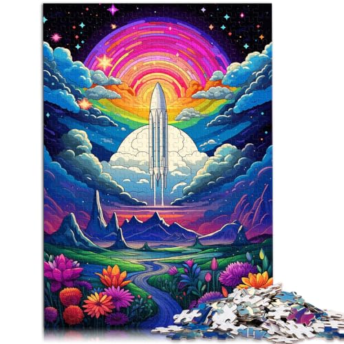 Puzzle für Erwachsene mit 1000 Teilen „Brilliant Rocket“, Denkspiel, anspruchsvoll, Aber unterhaltsam und humorvoll, 26x38cm von SYUNFEI
