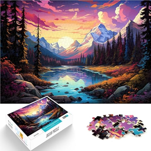 Puzzle für Erwachsene mit 1000 Teilen, Moraine Lake, für Familienspaß,50x75cm, Geschenkideen für Teenager ab 14 Jahren Puzzle für Erwachsene mit 1000 Teilen, Moraine Lake, für Familienspaß,50x75cm, Geschenkideen für Teenager ab 14 Jahren von SYUNFEI