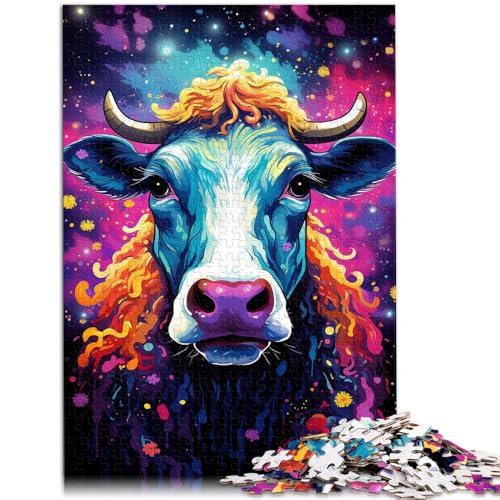 Puzzle für Erwachsene mit 1000 Teilen, Motiv: Kühe, schwierig,50x75cm, Heimkunstdekor für Teenager ab 14 Jahren von SYUNFEI