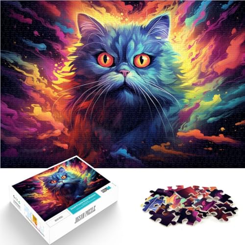 Puzzle für Erwachsene mit 1000 Teilen, Perserkatze, Denkspiel, 38x52 cm, ganze Familie Puzzle für Erwachsene mit 1000 Teilen, Perserkatze, Denkspiel, 38x52 cm, ganze Familie von SYUNFEI