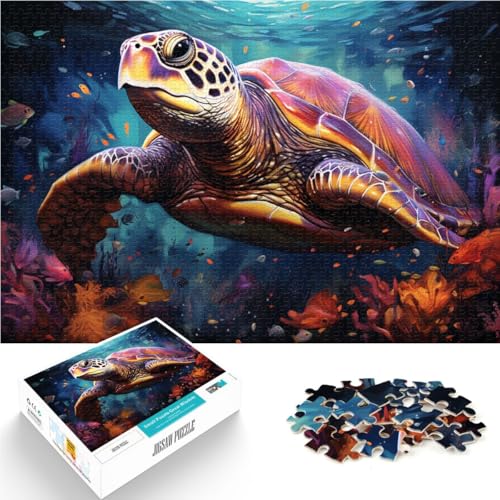 Puzzle für Erwachsene mit 1000 Teilen, Schildkröten-Tierspielzeug, Denkspiel, 50 x 75 cm, zur Heimdekoration, für Teenager ab 14 Jahren Puzzle für Erwachsene mit 1000 Teilen, Schildkröten-Tierspielzeug, Denkspiel, 50 x 75 cm, zur Heimdekoration, für Teenager ab 14 Jahren von SYUNFEI