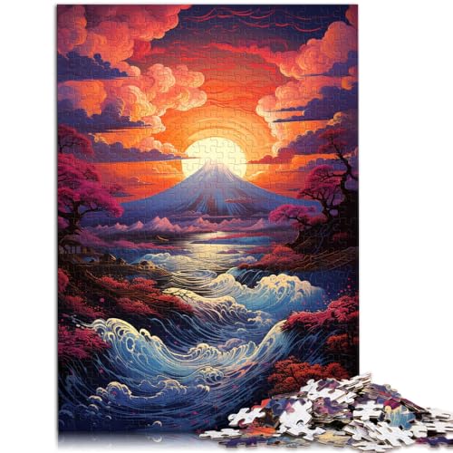 Puzzle für Erwachsene mit 1000 Teilen, Sonnenuntergang am Berg Fuji, Puzzle-Kunstwerk, Lernspiel für Geburtstag, Weihnachten, 26x38cm, für Teenager ab 14 Jahren Puzzle für Erwachsene mit 1000 Teilen, Sonnenuntergang am Berg Fuji, Puzzle-Kunstwerk, Lernspiel für Geburtstag, Weihnachten, 26x38cm, für Teenager ab 14 Jahren von SYUNFEI
