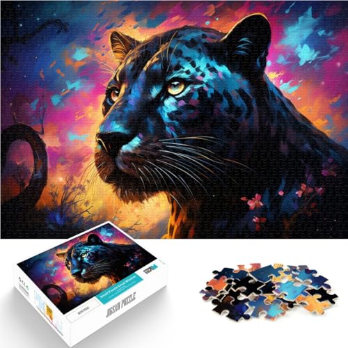 Puzzle für Erwachsene mit 1000 Teilen, Sternenhimmel-Puzzle „Black Panther“, Denkspiel, 38x52 cm, anspruchsvolles, unterhaltsames Spiel für die ganze Familie Puzzle für Erwachsene mit 1000 Teilen, Sternenhimmel-Puzzle „Black Panther“, Denkspiel, 38x52 cm, anspruchsvolles, unterhaltsames Spiel für die ganze Familie von SYUNFEI