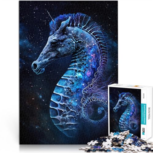 Puzzle für Erwachsene mit 1000 Teilen, Tiere, Galaxie, Seepferdchen, Denksportaufgabe, ganze Familie, 50 x 75 cm Puzzle für Erwachsene mit 1000 Teilen, Tiere, Galaxie, Seepferdchen, Denksportaufgabe, ganze Familie, 50 x 75 cm von SYUNFEI