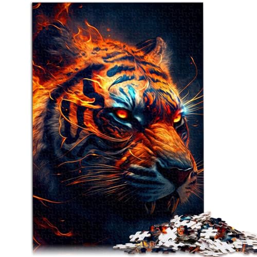 Puzzle für Erwachsene, 1000 Teile, Tiger, Denkspiel, Spaß bei Aktivitäten zu Hause, Geburtstagsgeschenk, Reisegeschenk, 14,96 x 20,47 Zoll von SYUNFEI