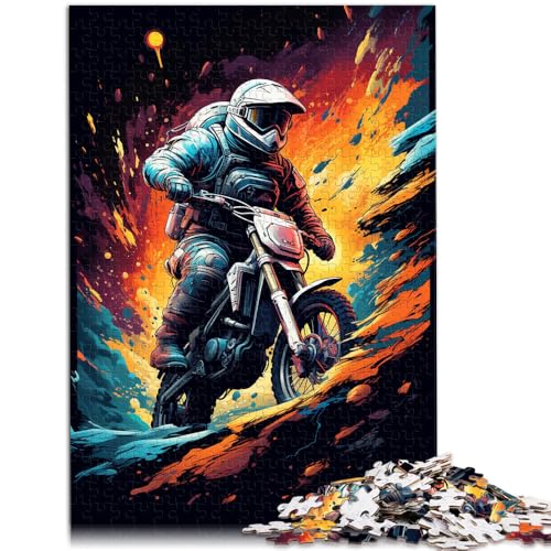 1000-teiliges Puzzle für Erwachsene, Weltraumastronaut auf Motorrad, Puzzle für Lernspiele, Herausforderungsspielzeug, EIN Kunstwerk, 50 x 75 cm 1000-teiliges Puzzle für Erwachsene, Weltraumastronaut auf Motorrad, Puzzle für Lernspiele, Herausforderungsspielzeug, EIN Kunstwerk, 50 x 75 cm von SYUNFEI