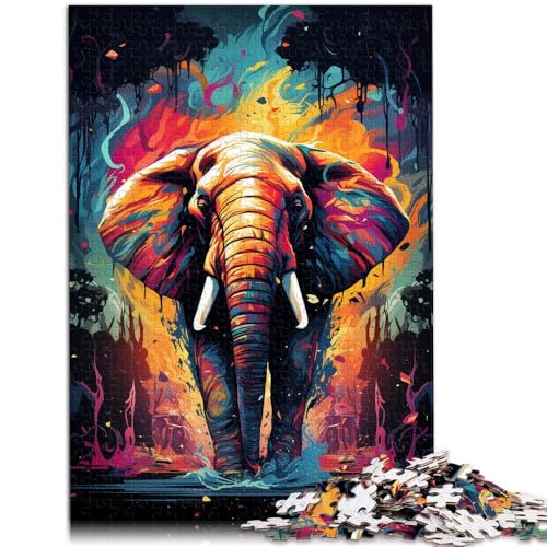Puzzle für Erwachsene mit 1000 Teilen, afrikanische Elefanten, Spielzeug, Denkspiel, Weihnachtswunschliste mit Weihnachtsmann, 26x38cm, für Teenager ab 14 Jahren von SYUNFEI