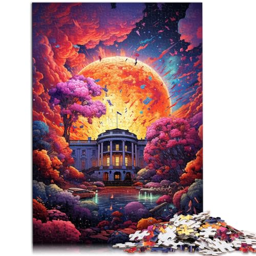 Puzzle für Erwachsene mit 1000 Teilen, das Weiße Haus, Spielzeug, Denkspiel, 26 x 38cm, tolles Geschenk für Spiele für Teenager ab 14 Jahren von SYUNFEI