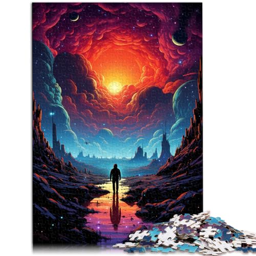 Puzzle für Erwachsene mit 1000 Teilen, galaktische Landschaft, Denkspiel, 50x75 cm, Herausforderung der Gehirnintelligenz, süchtig machendes Spielzeug von SYUNFEI