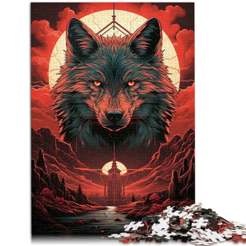 1000-teiliges Puzzle für Erwachsene mit übernatürlichem Wolf-Muster, ganze Familie, 26x38cm, für Teenager ab 14 Jahren von SYUNFEI