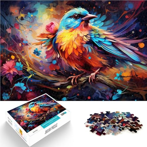 2000-teiliges Puzzle für Erwachsene, Fantasie-Blauvogel-Puzzle, praktisches Spiel, Lernspiel für Geburtstag, Weihnachten, 27,56 x 39,37 Zoll von SYUNFEI