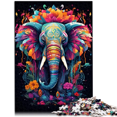2000-teiliges Puzzle für Erwachsene, Elefanten, Lernspiele für Zuhause, DIY-Spielzeug, Lernspiel für Geburtstag, Weihnachten, 27,56 x 39,37 Zoll von SYUNFEI