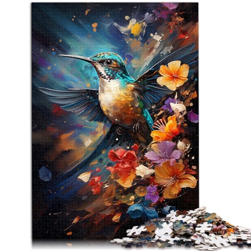 Puzzle für Erwachsene mit Kolibri-Malerei, Puzzle für Erwachsene, 1000 Teile, 50 x 75 cm, Holzbrett-Puzzles, geeignet für Erwachsene, Spielzeug, Denkspiel von SYUNFEI