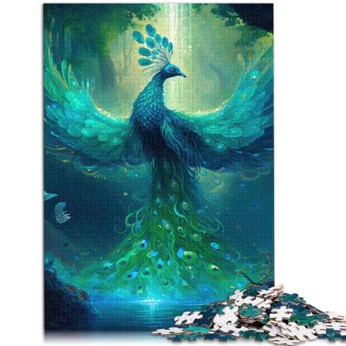 Puzzle für Erwachsene, 1000 Teile, Pfauen-Phönix-Spielzeug, Denkspiel, Lernspiel für Geburtstag, Weihnachten,38x52cm, für Teenager ab 14 Jahren von SYUNFEI