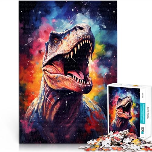 Puzzle für Erwachsene, 1000 Teile, Aquarell-Dinosaurier, unmögliches Puzzle zum Stressabbau, schwierige Herausforderung, 50 x 75 cm, für Teenager ab 14 Jahren Puzzle für Erwachsene, 1000 Teile, Aquarell-Dinosaurier, unmögliches Puzzle zum Stressabbau, schwierige Herausforderung, 50 x 75 cm, für Teenager ab 14 Jahren von SYUNFEI