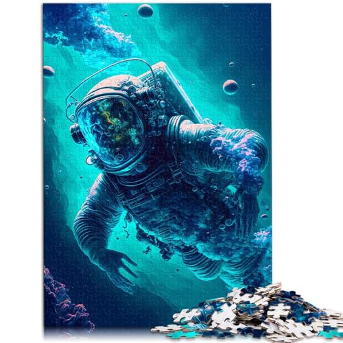 1000-teiliges Puzzle für Erwachsene, Astronauten-Ozean-Puzzle, Lernpuzzle, Familienspiel, tolles Geschenk, 50 x 75 cm, für Teenager ab 14 Jahren 1000-teiliges Puzzle für Erwachsene, Astronauten-Ozean-Puzzle, Lernpuzzle, Familienspiel, tolles Geschenk, 50 x 75 cm, für Teenager ab 14 Jahren von SYUNFEI