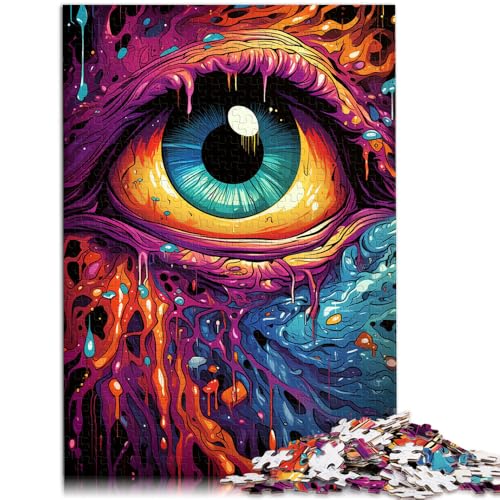Puzzles für Erwachsene, 1000 Teile, Augen, DIY-Puzzle-Spielzeug. Helfen Sie dem Gehirn, süchtig machende Spielzeuge zu trainieren, um Geduld zu fördern. 14,96 Zoll x 20,47 Zoll von SYUNFEI