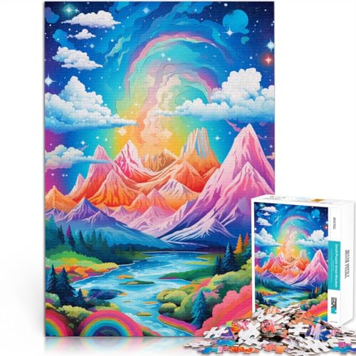 Puzzle 1000 Teile für Erwachsene, Berg mit Sternen, anspruchsvolles, schwieriges Puzzle, Staycation, Zeit totzuschlagen,50x75cm, für Jugendliche ab 14 Jahren Puzzle 1000 Teile für Erwachsene, Berg mit Sternen, anspruchsvolles, schwieriges Puzzle, Staycation, Zeit totzuschlagen,50x75cm, für Jugendliche ab 14 Jahren von SYUNFEI
