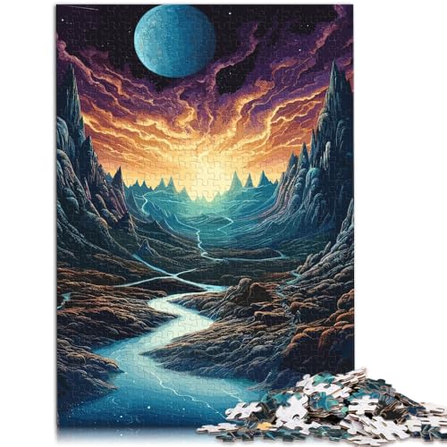 Puzzle 1000 Teile für Erwachsene, Berge und Planeten, Lernpuzzle, Familienspiel, Gedächtnistraining, 26x38cm, für Teenager ab 14 Jahren von SYUNFEI