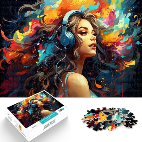 1000-teiliges Puzzle für Erwachsene, Blumen- und Frauen-Quizspiel mit vollständig ineinander greifenden, zufällig geformten Teilen, 14,96 x 20,47 Zoll 1000-teiliges Puzzle für Erwachsene, Blumen- und Frauen-Quizspiel mit vollständig ineinander greifenden, zufällig geformten Teilen, 14,96 x 20,47 Zoll von SYUNFEI
