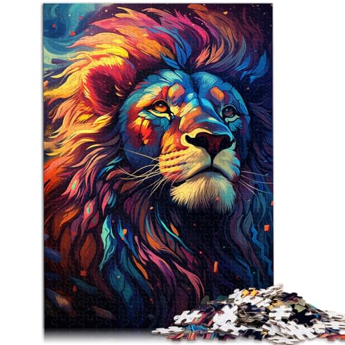 Puzzle Erwachsene, 1000 Teile, Cosmic Lion, DIY-Puzzle-Spielzeug. Helfen Sie dem Gehirn, süchtig machendes Spielzeug zu trainieren und Geduld zu fördern. 14,96 Zoll x 20,47 Zoll von SYUNFEI