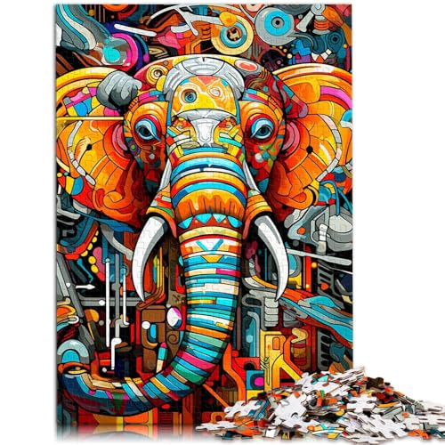 Puzzle für Erwachsene, 1000 Teile, Psychedelischer Elefant, Lernspielzeug, Analyse und Logik,50x75cm, für Teenager ab 14 Jahren Puzzle für Erwachsene, 1000 Teile, Psychedelischer Elefant, Lernspielzeug, Analyse und Logik,50x75cm, für Teenager ab 14 Jahren von SYUNFEI