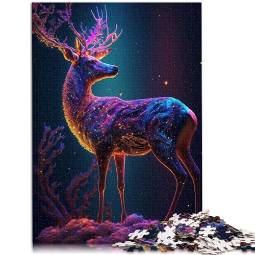 Puzzle für Erwachsene, 1000 Teile, Cosmic Deer-Quizspiel, Spaß für Zuhause, Geburtstagsgeschenk, Reisegeschenk, 14,96 x 20,47 Zoll Puzzle für Erwachsene, 1000 Teile, Cosmic Deer-Quizspiel, Spaß für Zuhause, Geburtstagsgeschenk, Reisegeschenk, 14,96 x 20,47 Zoll von SYUNFEI
