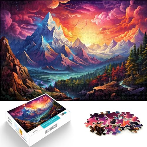 Puzzle für Erwachsene und Kinder, Fantasie-Berglandschaft, 1000 Teile, für Erwachsene, 50 x 75 cm, Holzbrettpuzzle, Lernspiele, Heimdekorationspuzzle. Puzzle für Erwachsene und Kinder, Fantasie-Berglandschaft, 1000 Teile, für Erwachsene, 50 x 75 cm, Holzbrettpuzzle, Lernspiele, Heimdekorationspuzzle. von SYUNFEI
