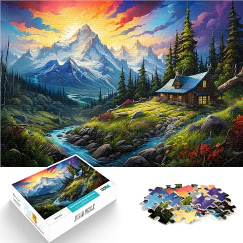 1000-teiliges Puzzle für Erwachsene, Fantasie-Berglandschaft, tolles, 26x38cm, für Teenager ab 14 Jahren von SYUNFEI