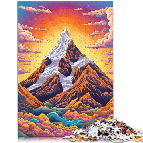 Puzzle für Erwachsene, 1000 Teile, Bunte Fantasieberge, Stressabbau, 38x52cm, für Teenager ab 14 Jahren Puzzle für Erwachsene, 1000 Teile, Bunte Fantasieberge, Stressabbau, 38x52cm, für Teenager ab 14 Jahren von SYUNFEI