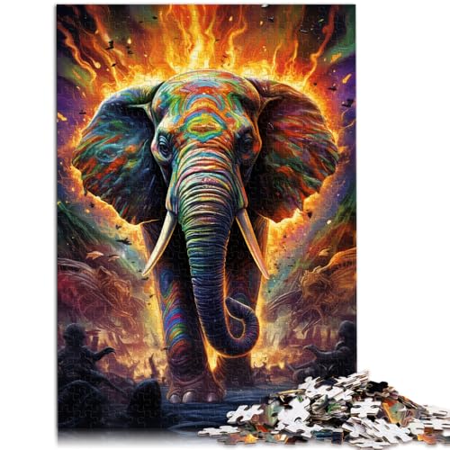 2000-teiliges Puzzle für Erwachsene, Farbiger Elefant, Spielzeug, Lernspiele, Stressabbau, tolle Geschenke und Spielzeuge, 70 x 100 cm, von SYUNFEI