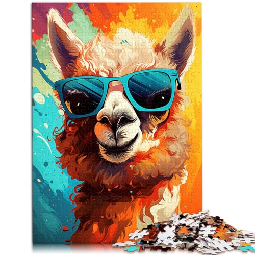 Puzzle 1000 Teile für Erwachsene, Alpaka malen, Lernpuzzle, Familienspiel, Geschenke für Freunde und Familie, 14,96 x 20,47 Zoll Puzzle 1000 Teile für Erwachsene, Alpaka malen, Lernpuzzle, Familienspiel, Geschenke für Freunde und Familie, 14,96 x 20,47 Zoll von SYUNFEI
