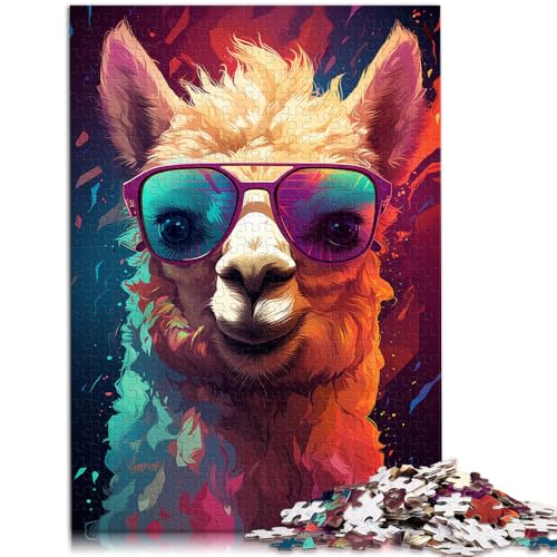 1000-teiliges Puzzle für Erwachsene, Alpaka-Malerei, Familienspiel für und Wanddekoration, einzigartige Geburtstags, 50 x 75 cm, von SYUNFEI